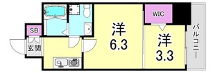 セレニテ谷町calmの物件間取画像